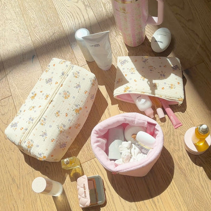 IVORY ORCHID MAKEUP BAG