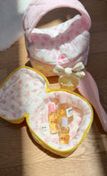 LEMON BOW YELLOW COQUETTE MINI VANITY BAG