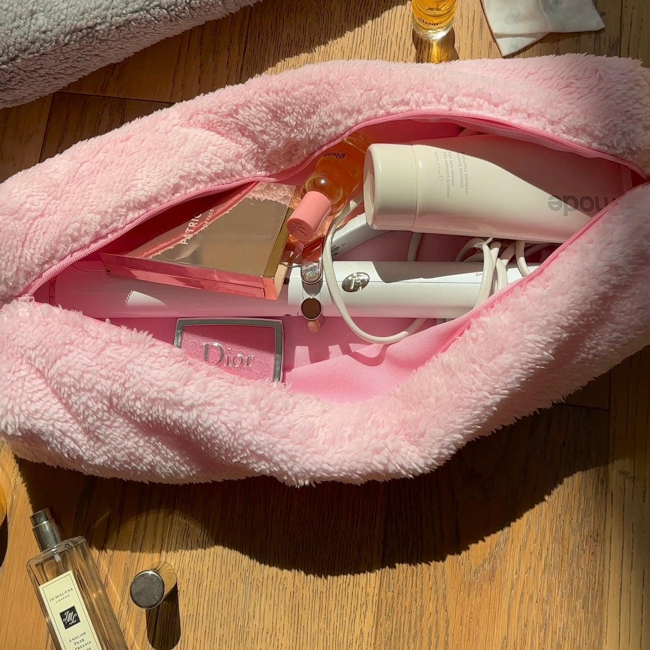 PINK SOFT TEDDY HAIRTOOL DYSON BAG