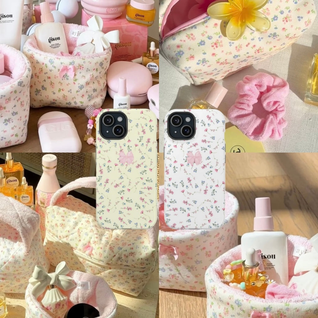 VINTAGE WHITE FLORAL PHONE CASE