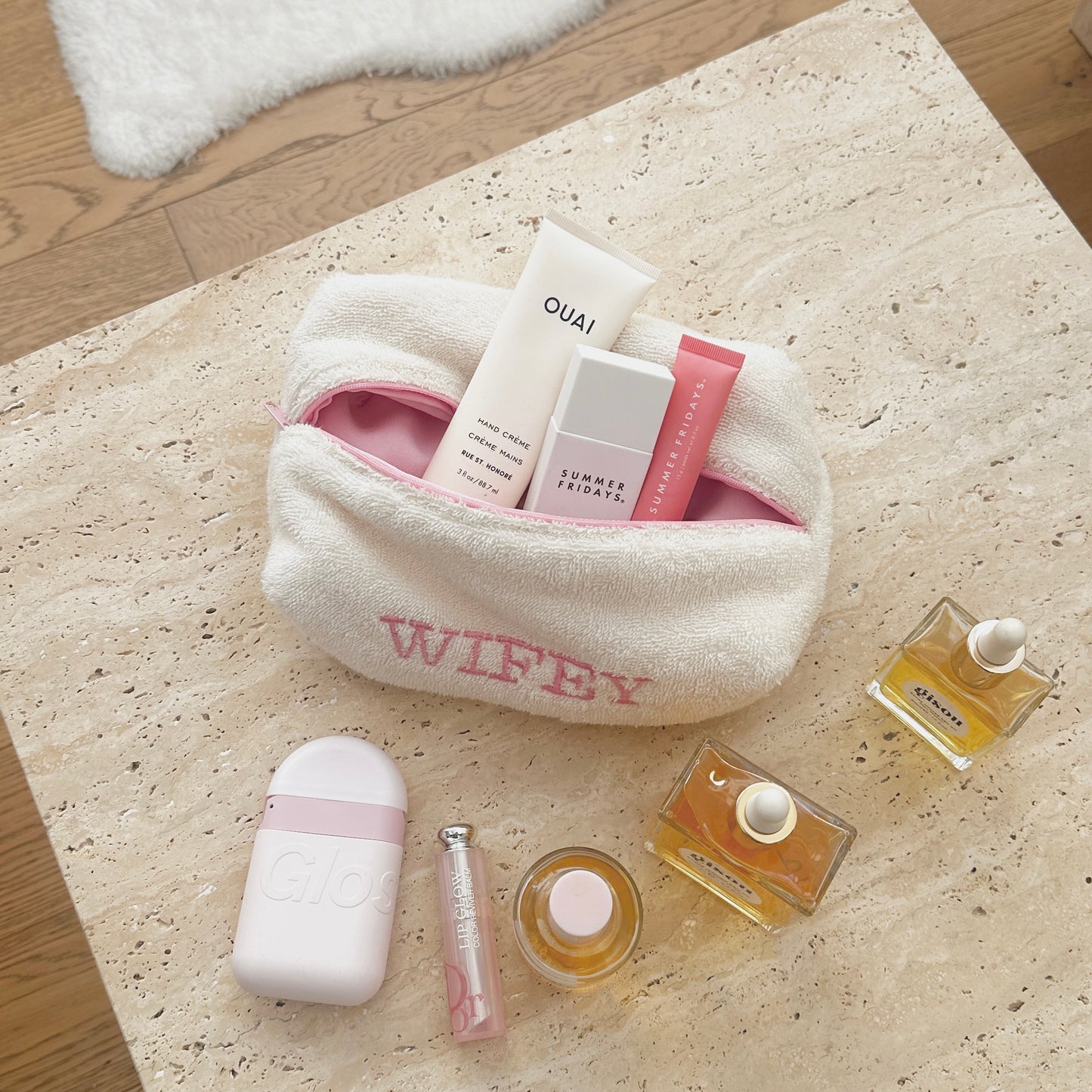 WIFEY TEDDY MAKE-UP BAG - REGULAR SIZE