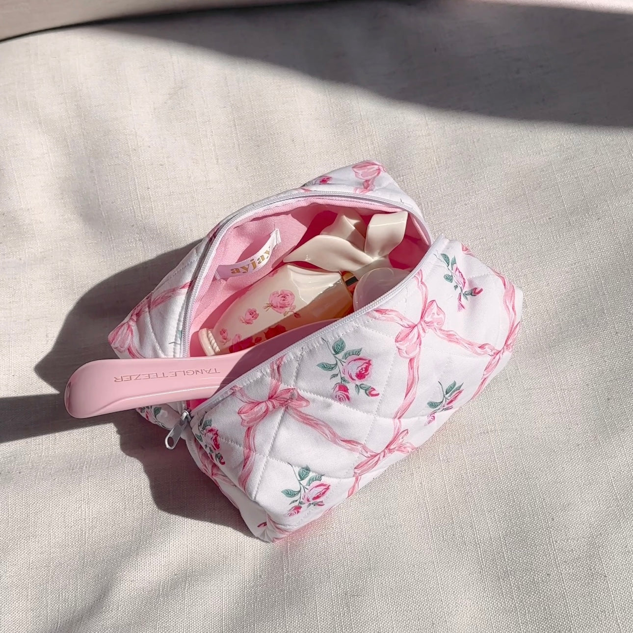 BOWS & ROSES MAKE-UP BAG