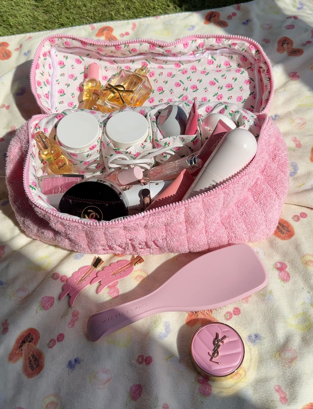 POPPY PINK HAIRTOOL VANITY BAG