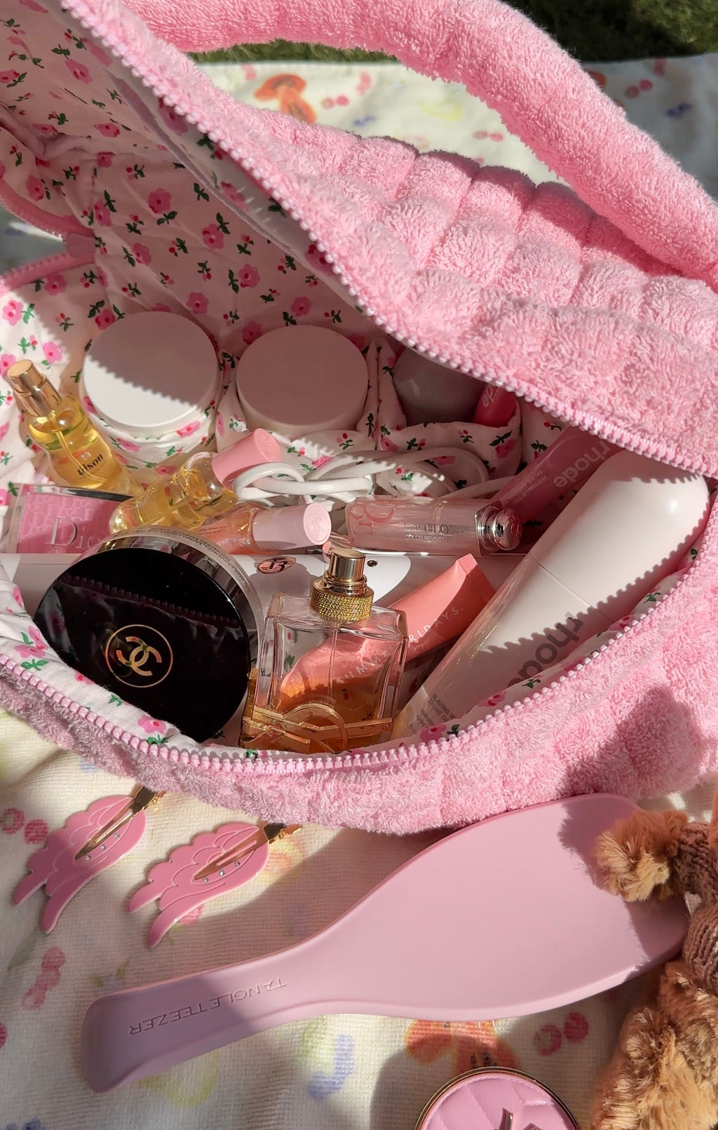 POPPY PINK HAIRTOOL VANITY BAG