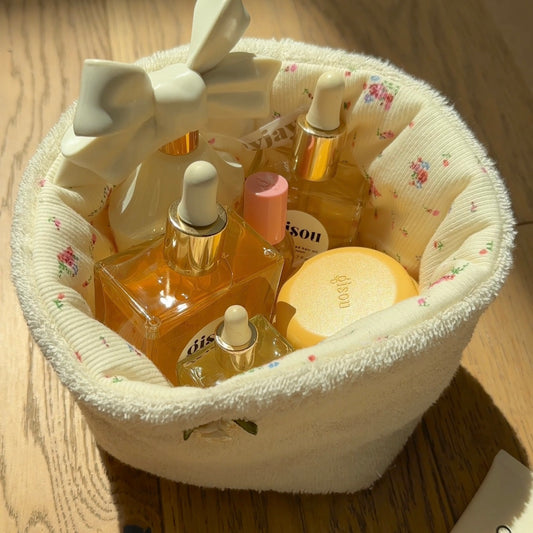 IVORY VINTAGE BEIGE FLORAL ORGANIZER