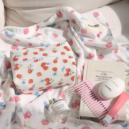 STRAWBERRY BLUES MAKE-UP BAG-AYJAY