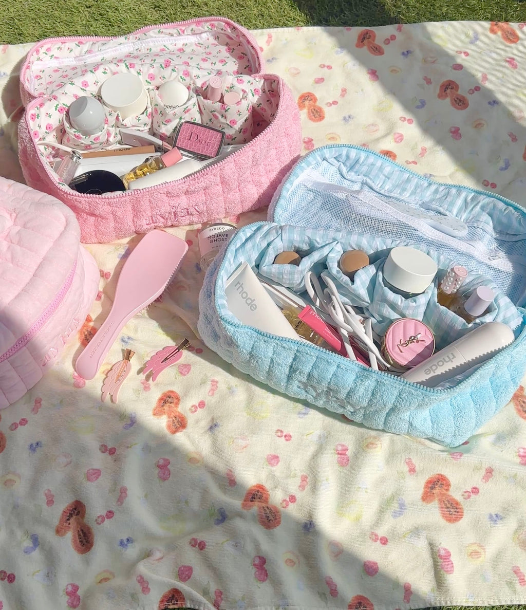 POPPY PINK HAIRTOOL VANITY BAG