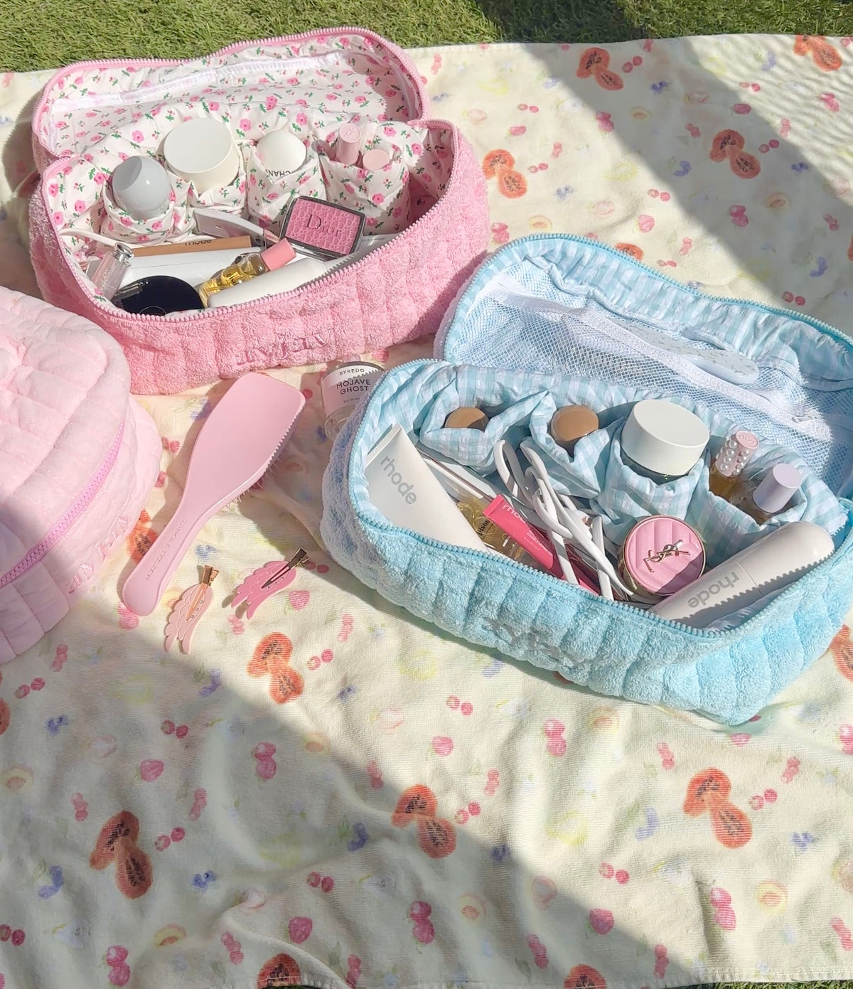 POPPY PINK HAIRTOOL VANITY BAG