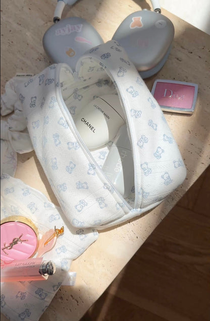 BABY BLUE BEARS MAKEUP BAG