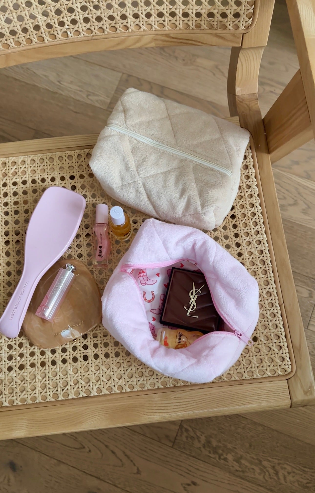 CUPID COWGIRL BABY PINK TEDDY