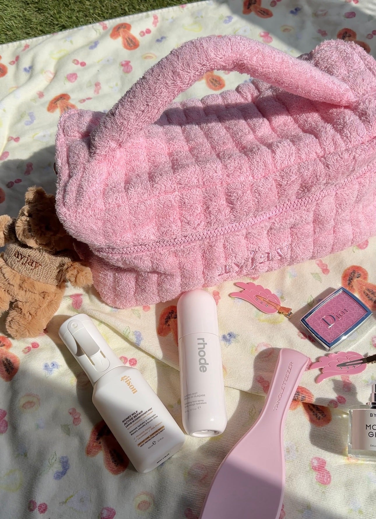 POPPY PINK HAIRTOOL VANITY BAG