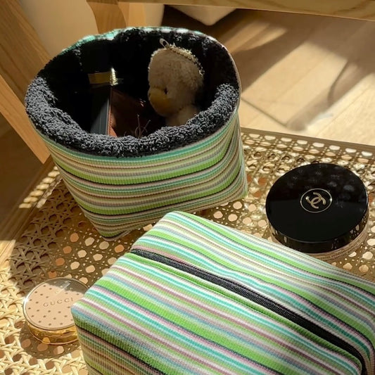 GREEN STRIPES ORGANIZER