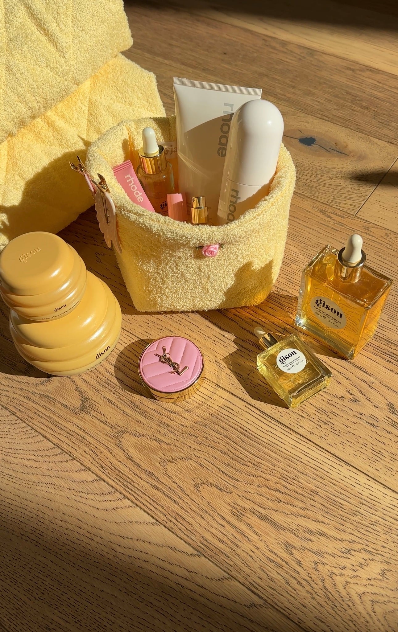 BUTTER YELLOW TEDDY ORGANIZER