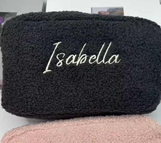 BLACK TEDDY PERSONALIZED NAME BAG