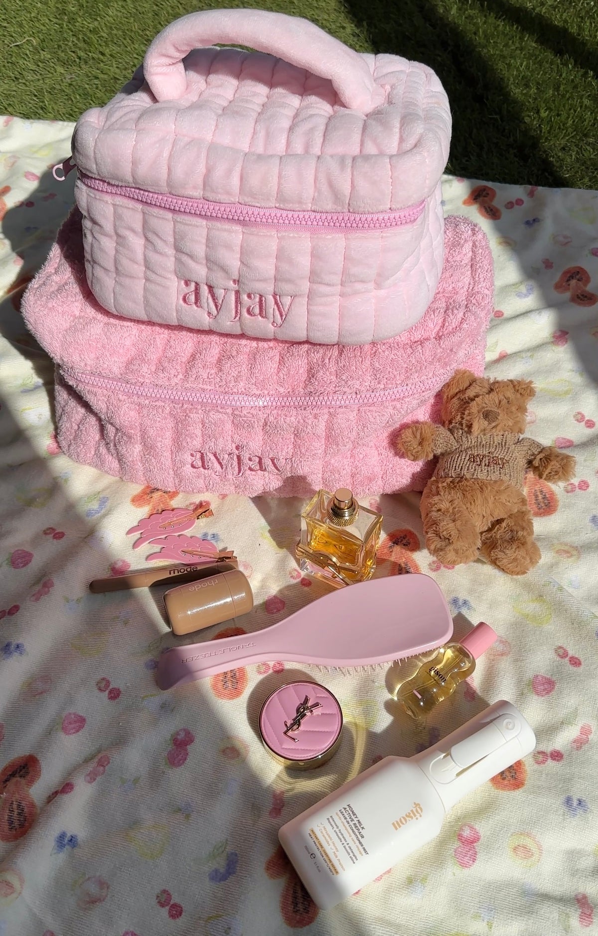 POPPY PINK HAIRTOOL VANITY BAG