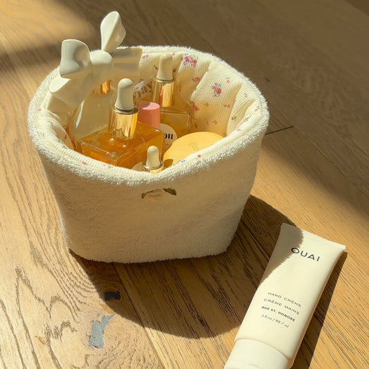 IVORY VINTAGE BEIGE FLORAL ORGANIZER