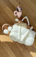 WHITE CLOUD PUFFER DUFFLE BAG