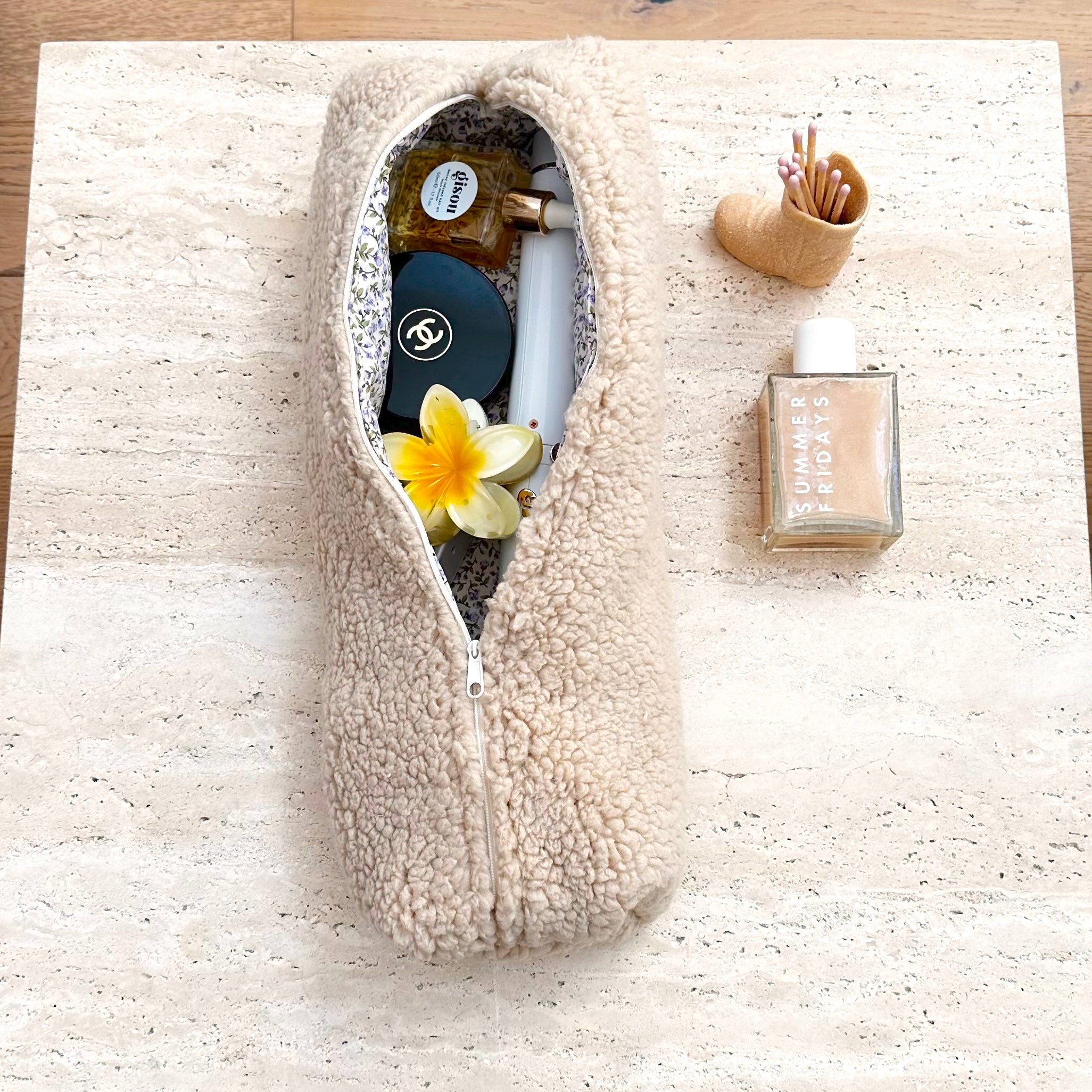CAMEL SOFT TEDDY HAIRTOOL BAG-AYJAY