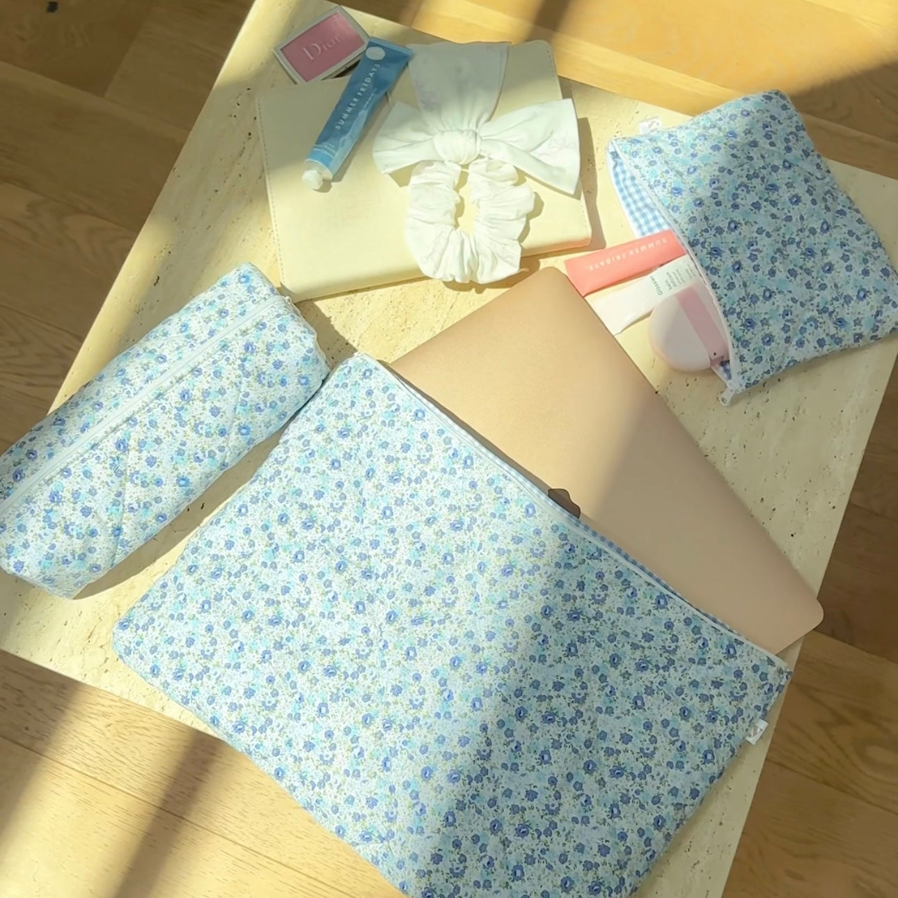 BLUE BLOSSOM PENCIL CASE