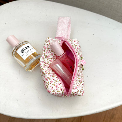 PINK GARDEN MINI KEYCHAIN BAG