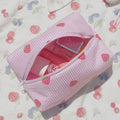 STRIPES STRAWBERRY PINK MAKE-UP BAG-AYJAY