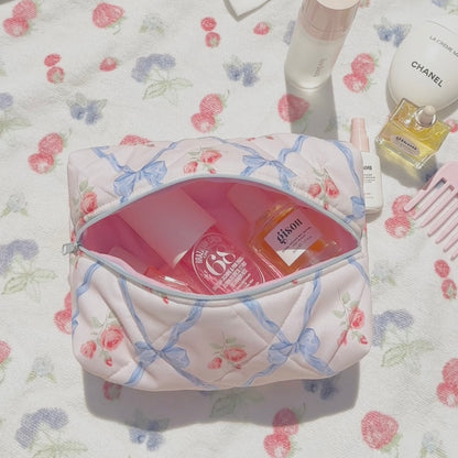 BLUE BOWS MAKE-UP BAG-AYJAY