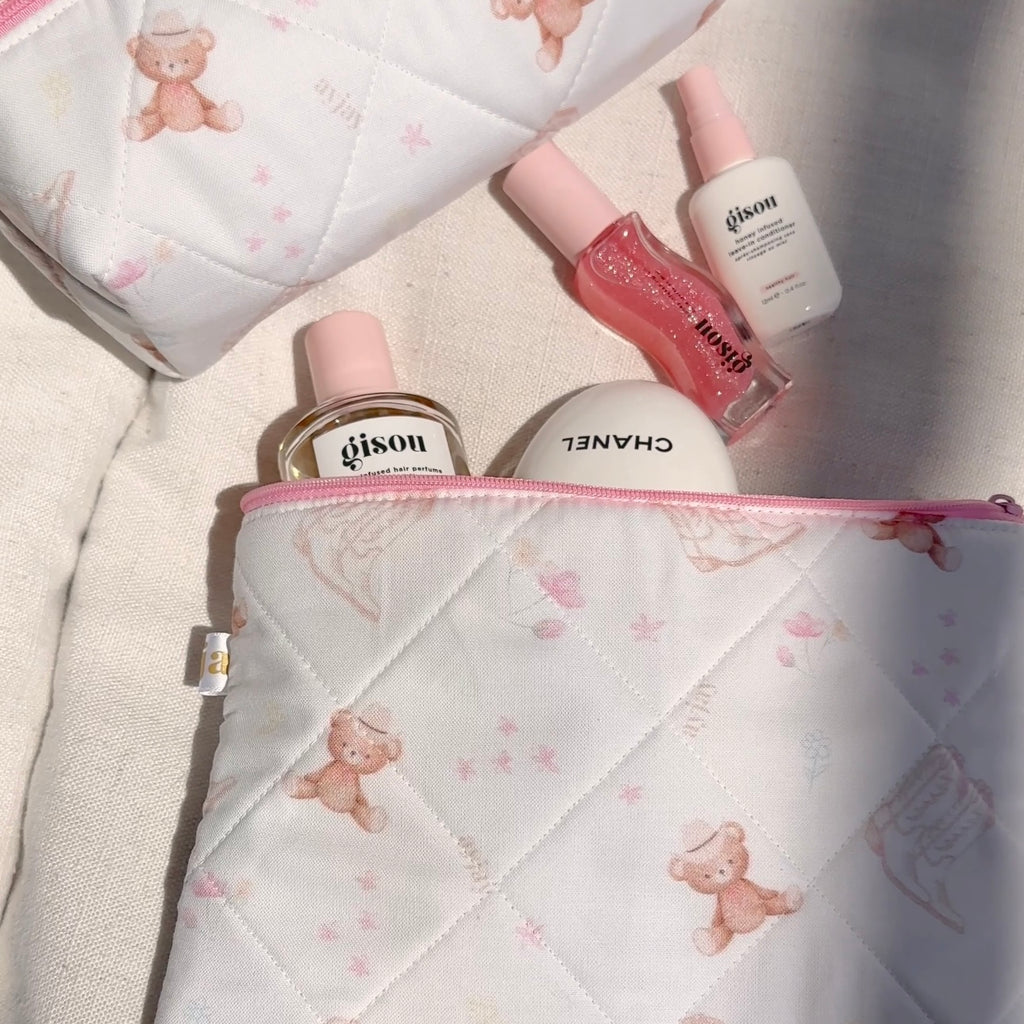 AYJAY COWGIRL COUNTRY TEDDY MAKE-UP BAG-AYJAY
