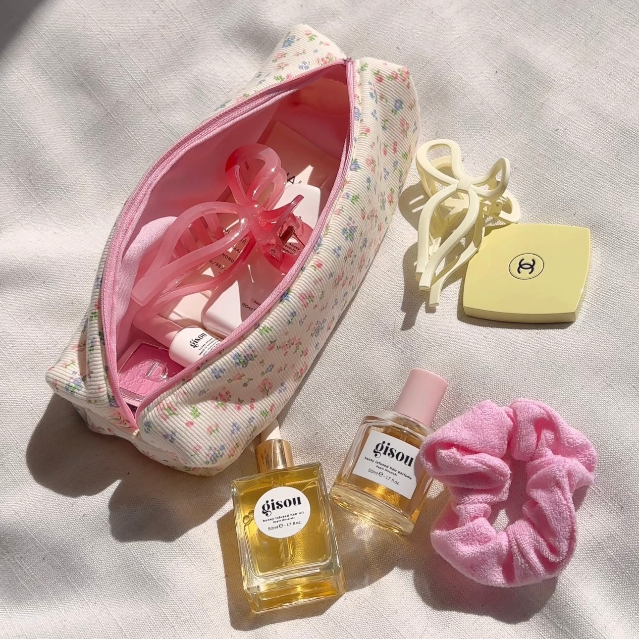 VINTAGE YELLOW FLORAL PENCIL CASE-AYJAY