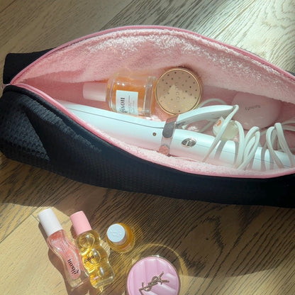 BLACK WAFFLE & PINK HAIRTOOL DYSON BAG
