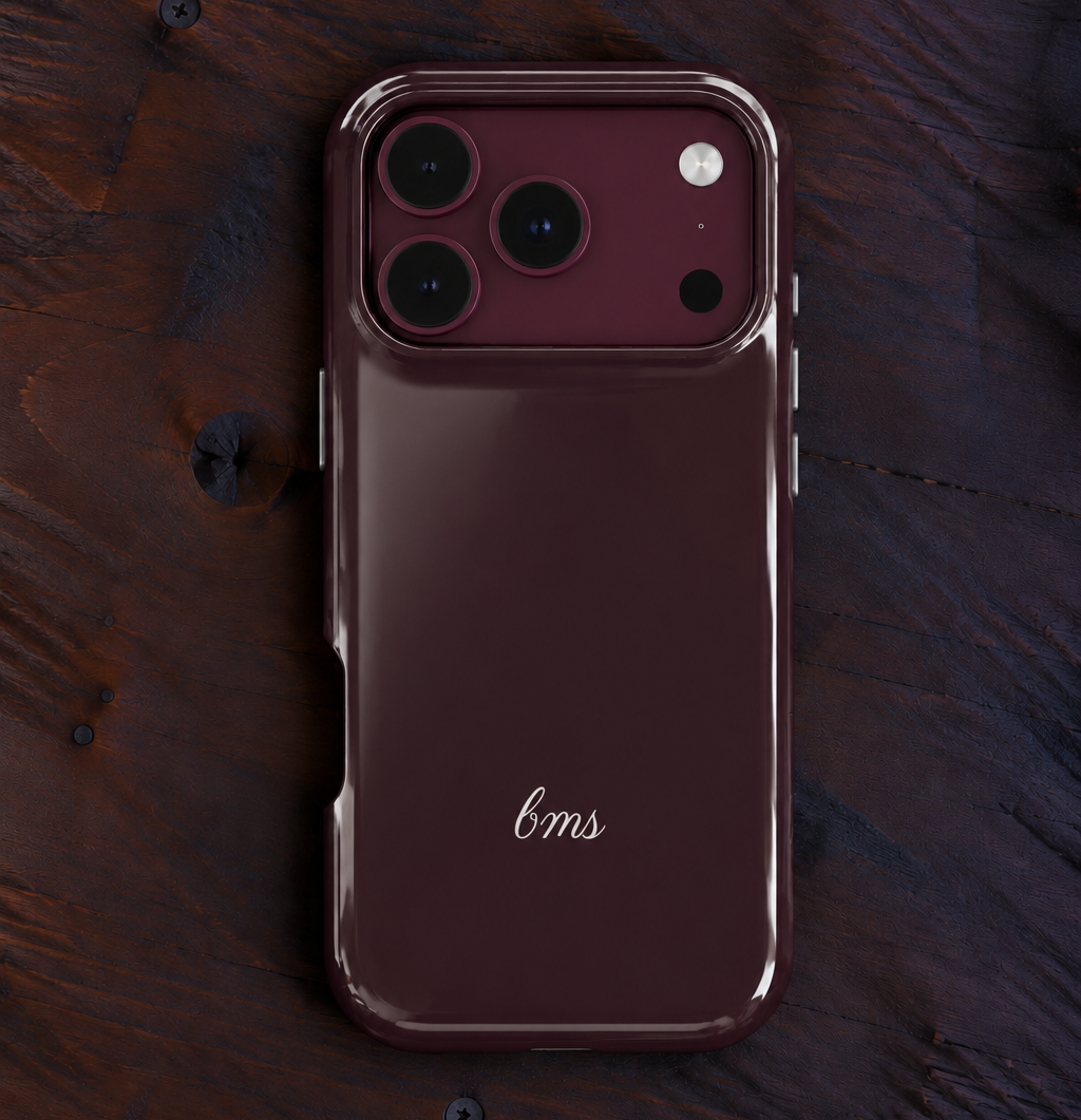 PERSONALIZED NAME CUSTOM PLUM PHONE CASE