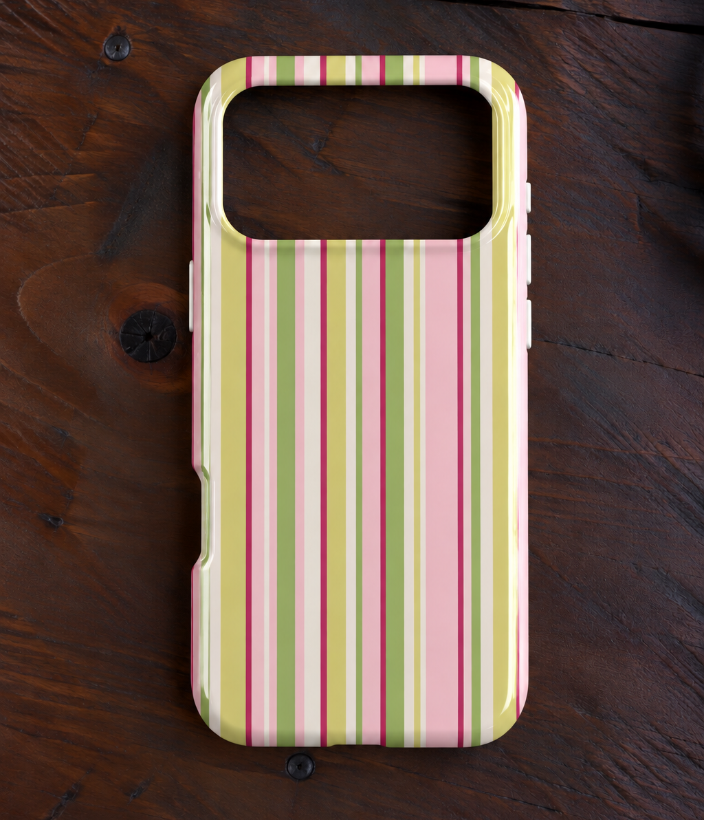 POPPY MINIMALIST STRIPES PHONE CASE