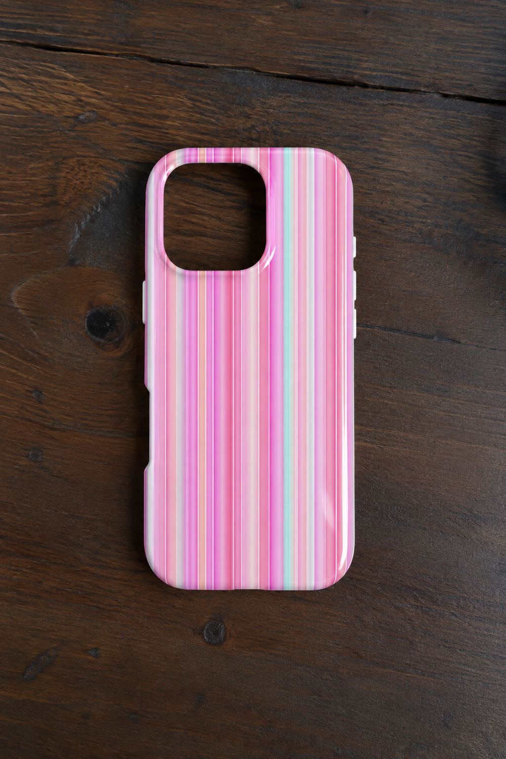 LAS VEGAS PINK STRIPES PHONE CASE