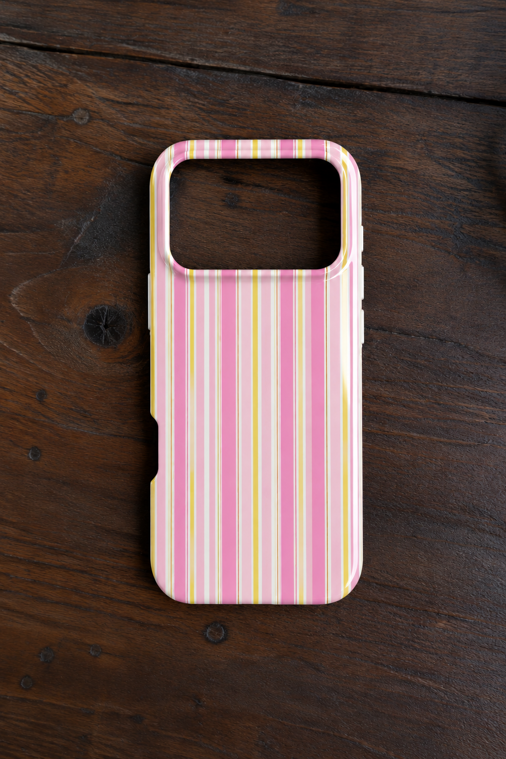 LEMON DROP STRIPES PHONE CASE