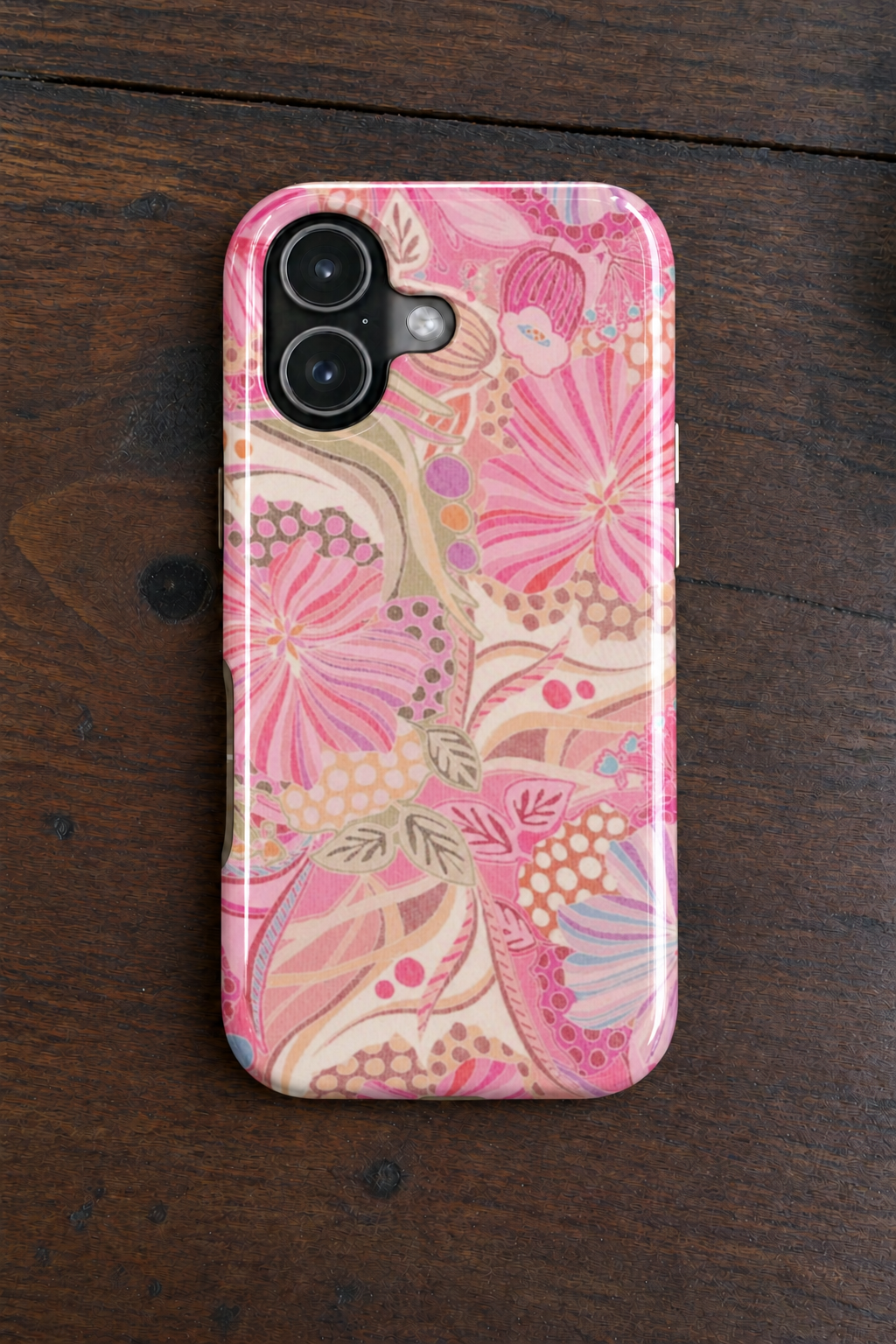 ROSEY REVERIE PINK FLORAL WHIMSY PHONE CASE
