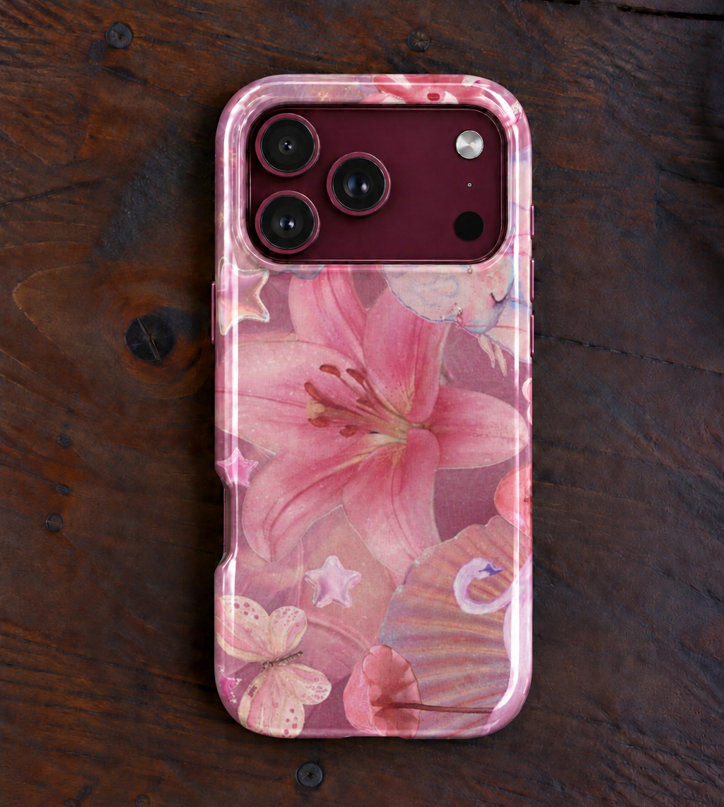 WHIMSY LILY FLORAL PHONE CASE