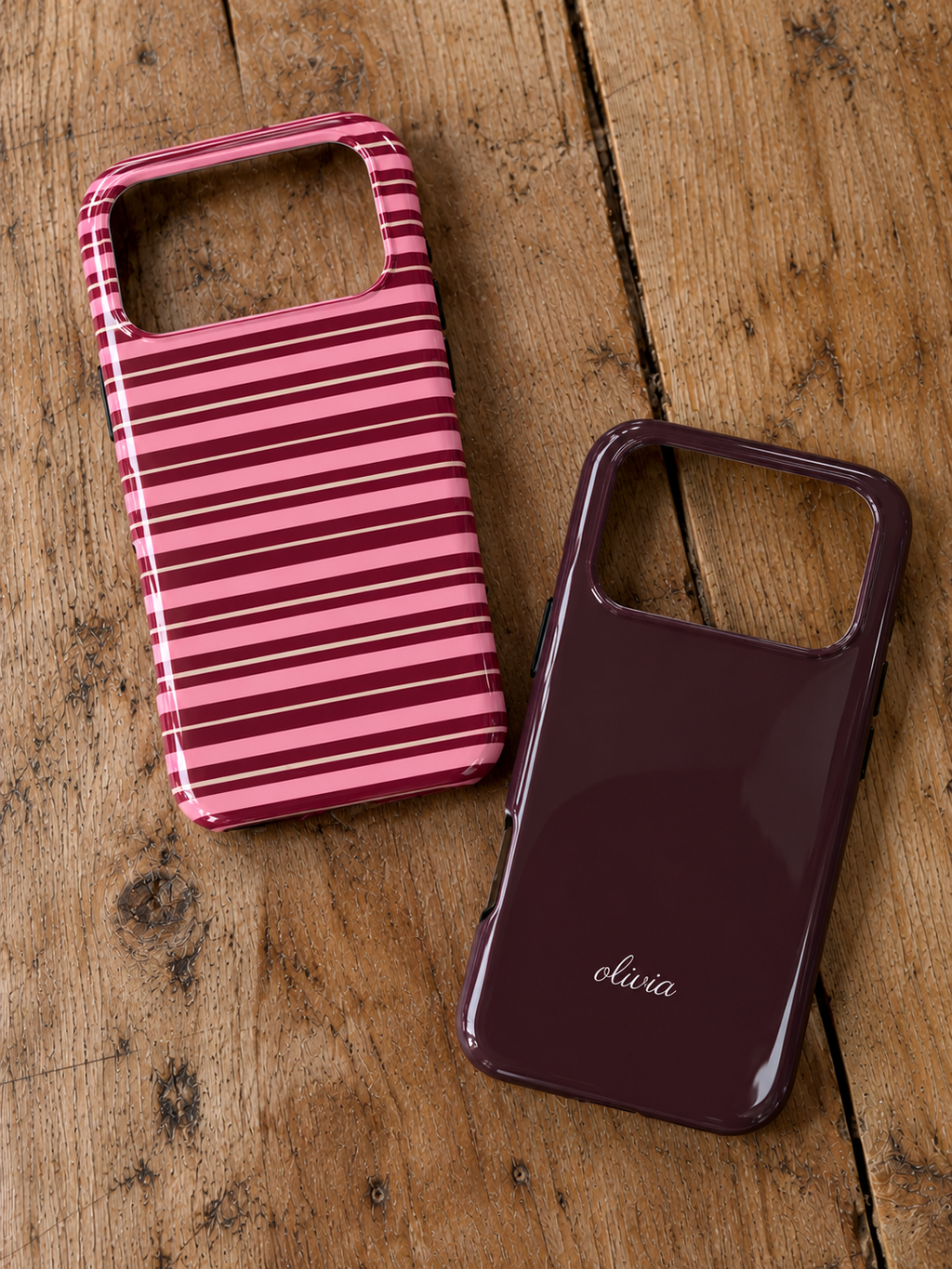 PERSONALIZED NAME CUSTOM PLUM PHONE CASE