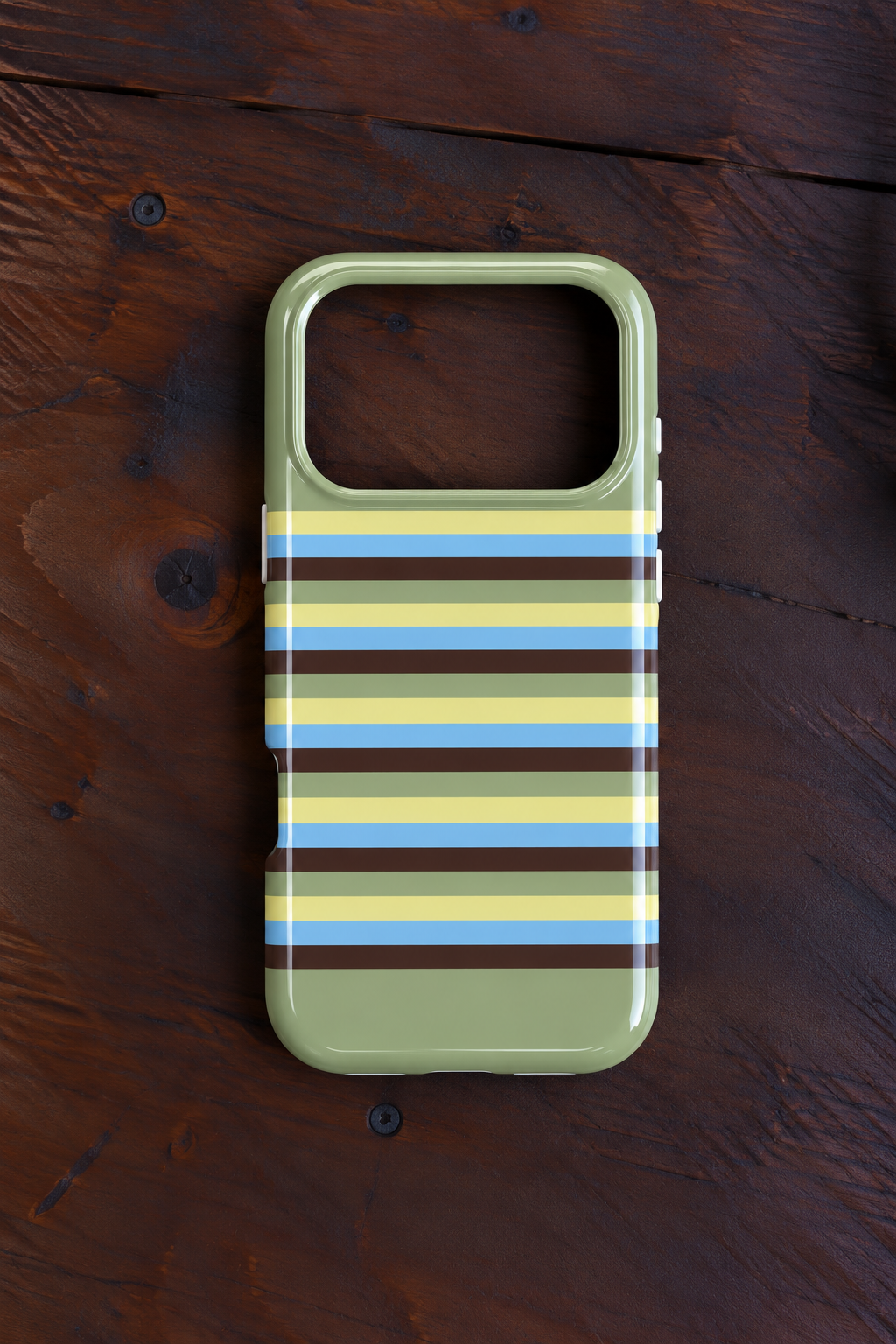 PISTACHIO STRIPES PHONE CASE