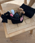 BLACK WAFFLE KNIT ORGANIZER