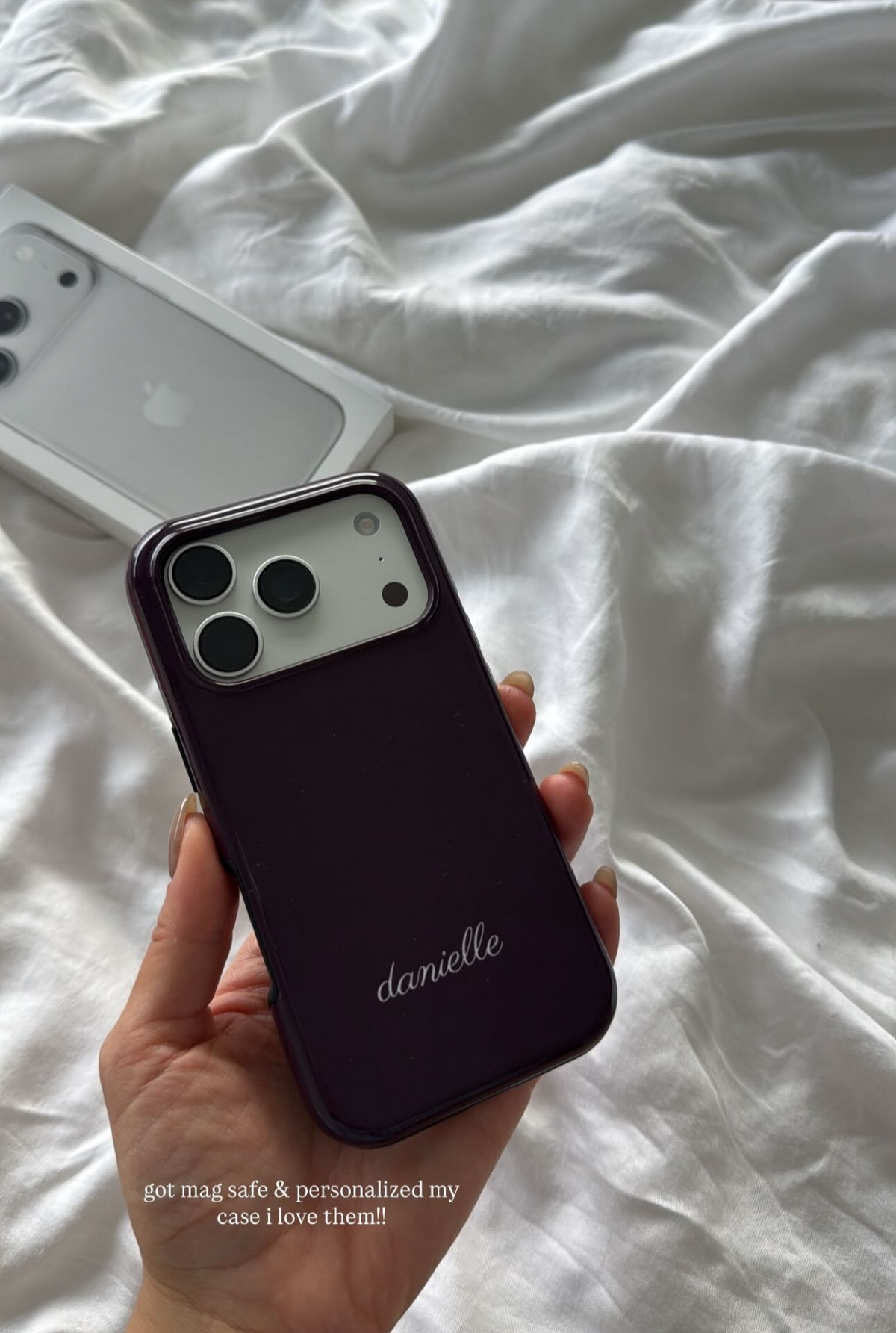 PERSONALIZED NAME CUSTOM PLUM PHONE CASE