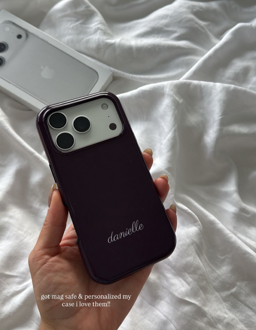 PERSONALIZED NAME CUSTOM PLUM PHONE CASE