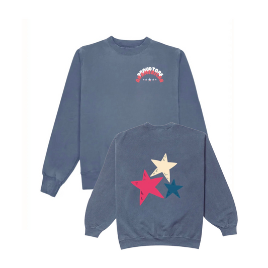 PROUD TO BE AN AMERICAN CREWNECK