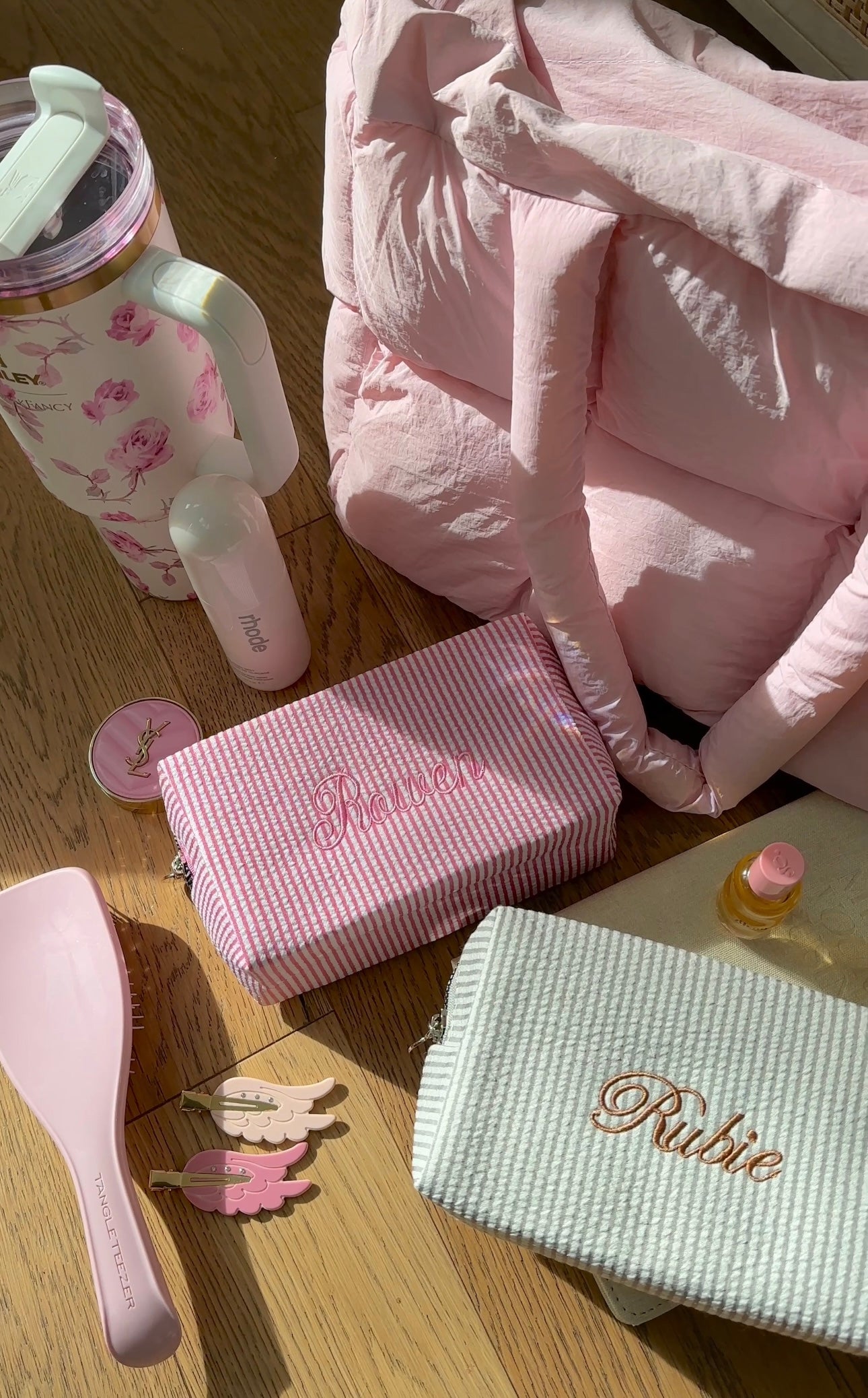 GRAY STRIPES CUSTOM BAG