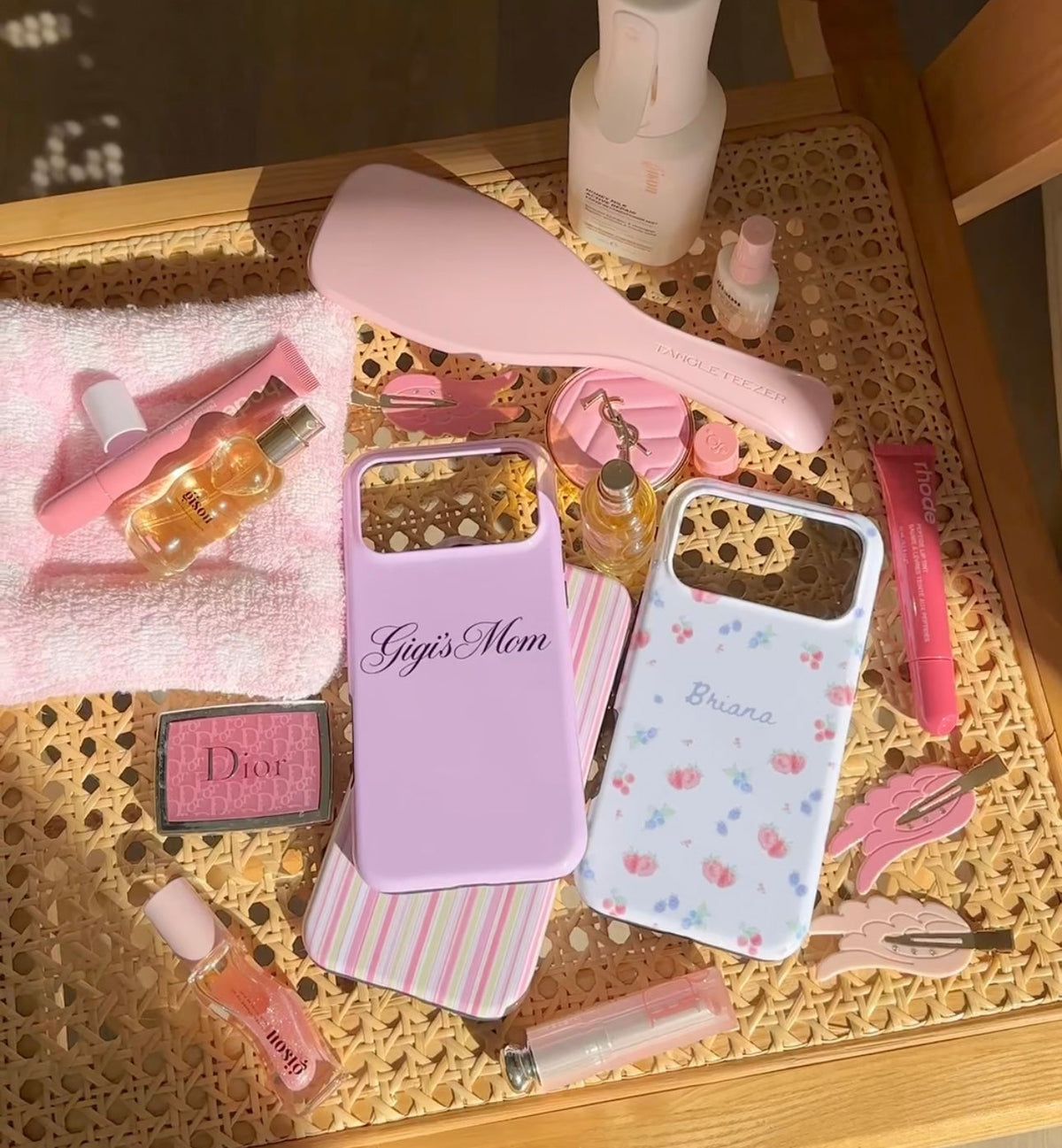 PERSONALIZED PINK CLASSIC CUSTOM MOM NAME PHONE CASE