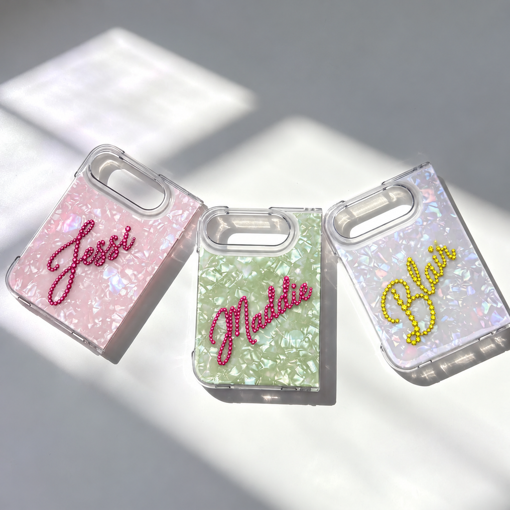 PERSONALIZED VELVET ICE RHINESTONE CUSTOM NAME PHONE CASE