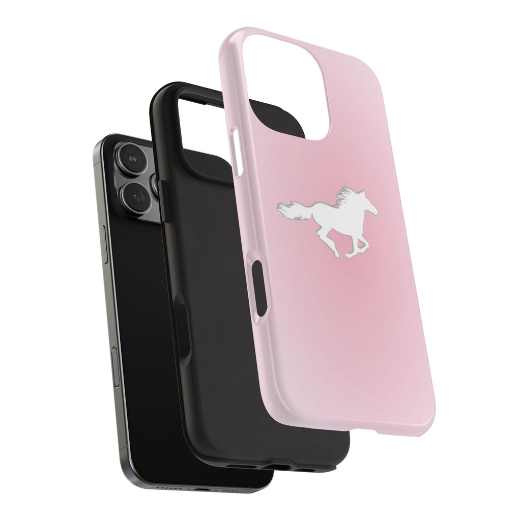 PINK AURA WESTERN HORSE PHONE CASE