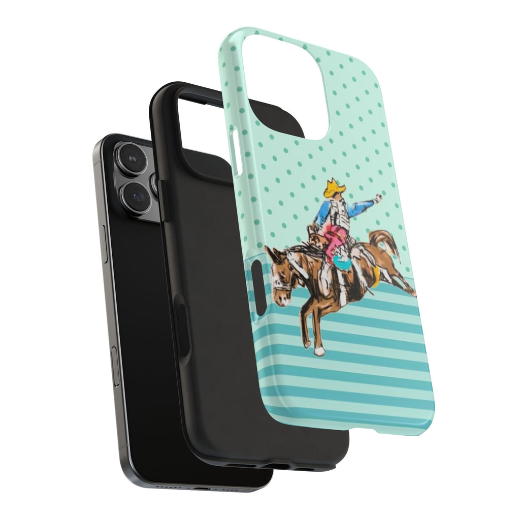 TEAL COWBOY PHONE CASE