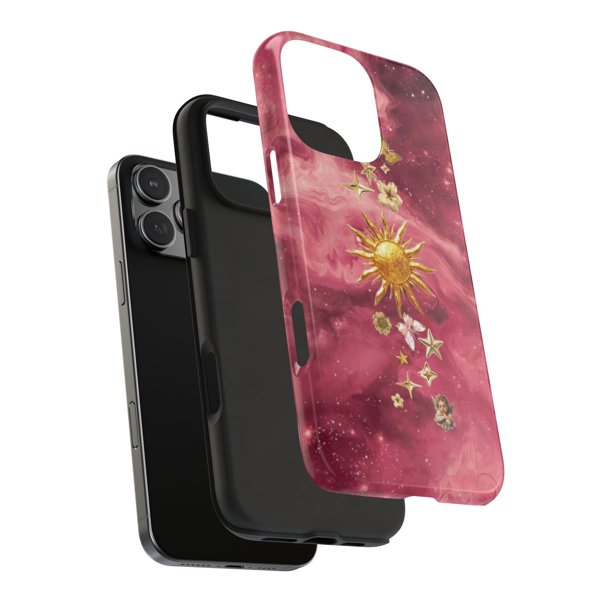 MAGENTA GOLD SUN PHONE CASE