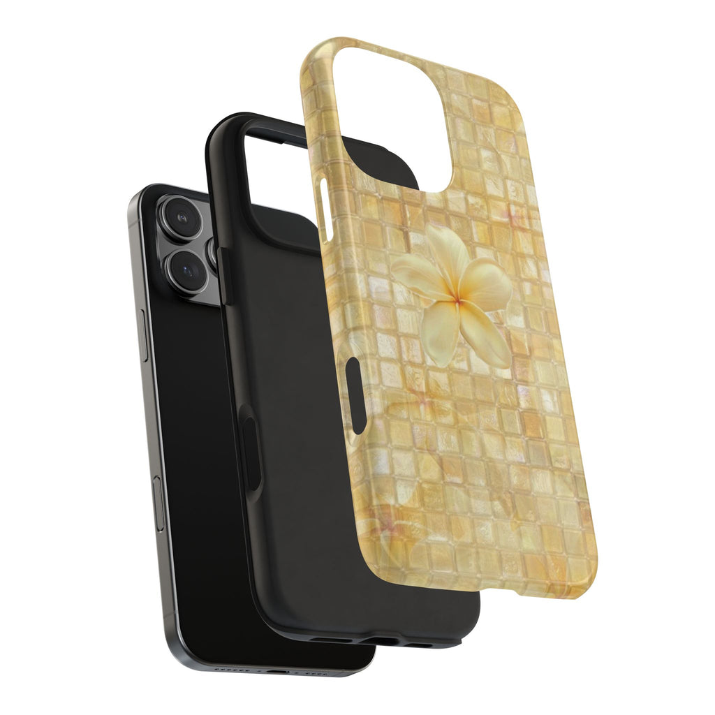 YELLOW MOSAIC FLOWER PHONE CASE