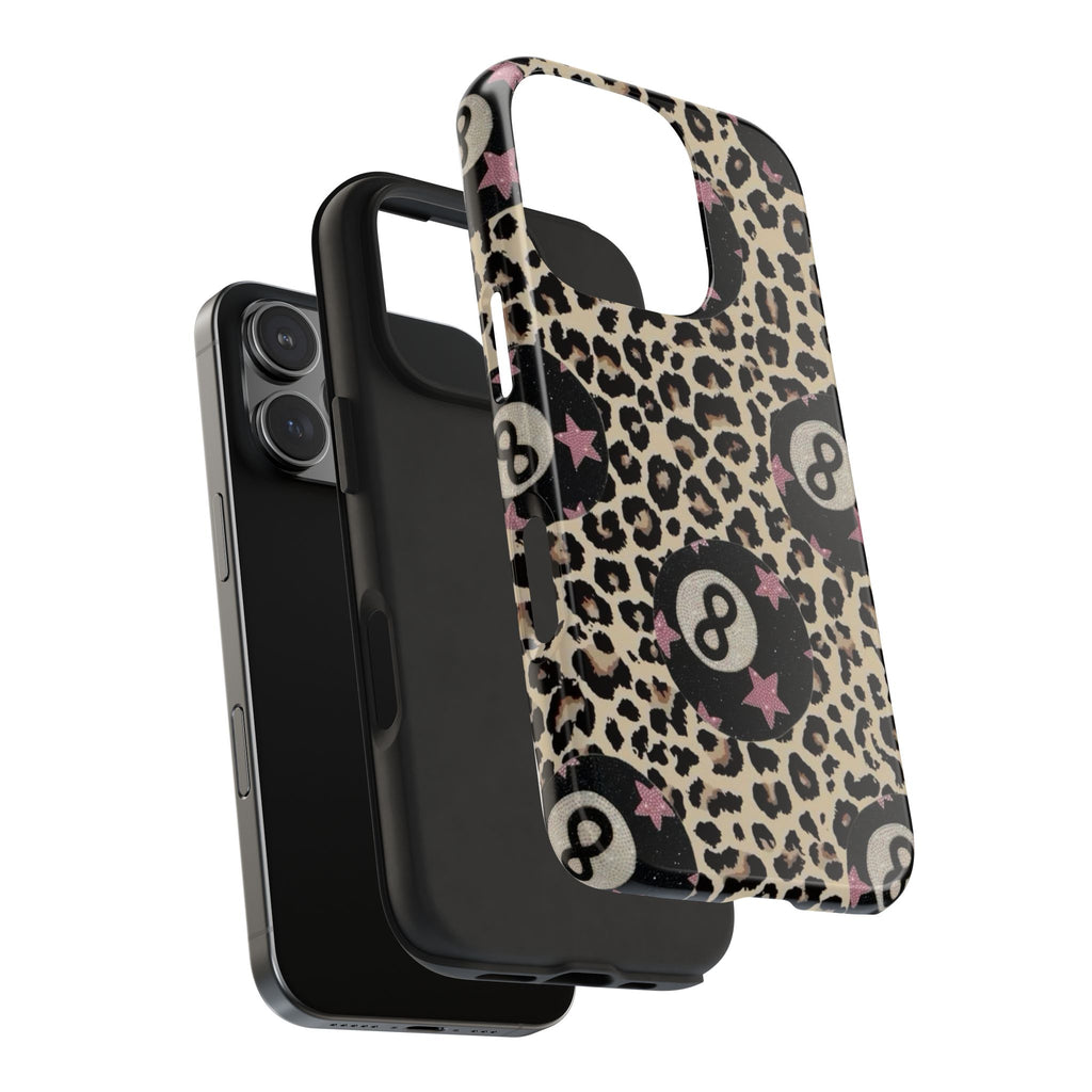 LEOPARD LUCKY 8 BALL PHONE CASE