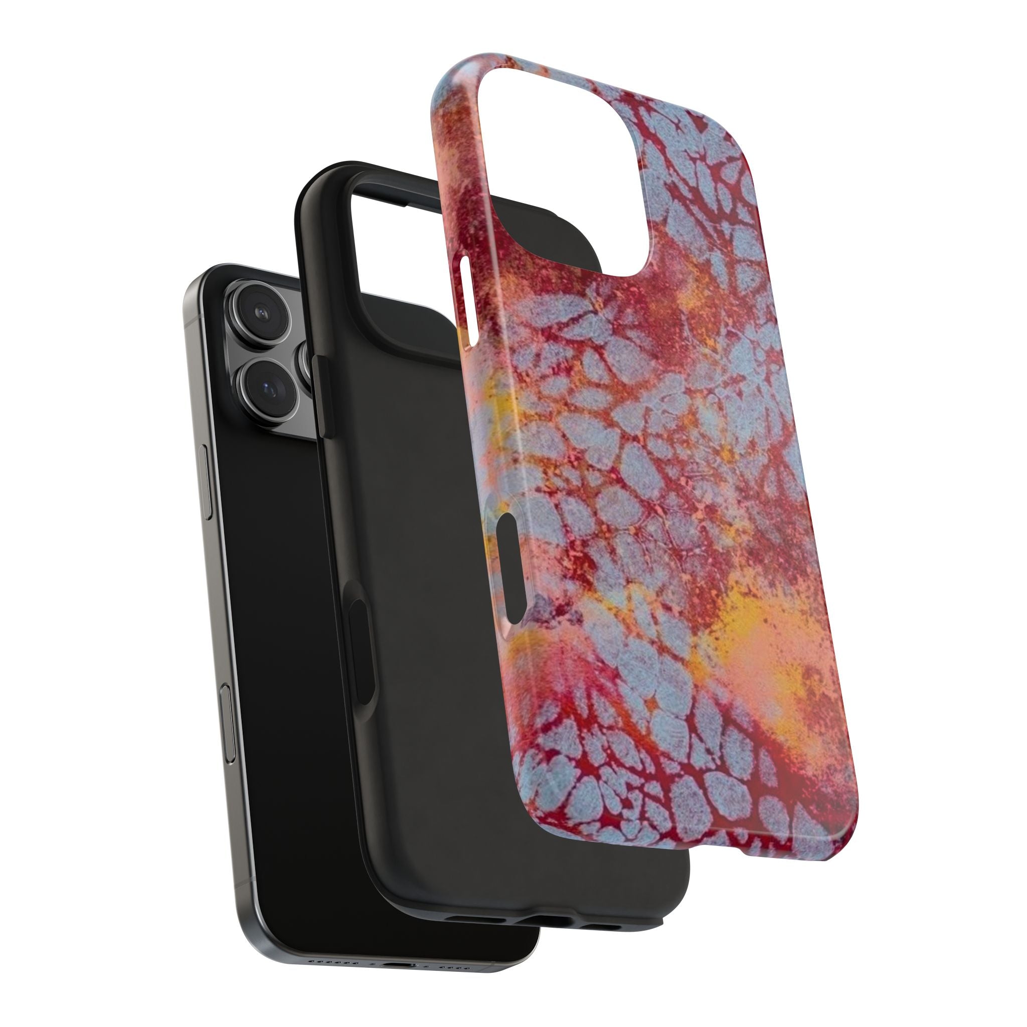 BLUE BURGUNDY MIRAGE PHONE CASE